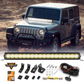 Zd000785-ab Auxbeam 32 Inch Led Light Bar White Amber Drl 209w 24480lm Anti-glare Offroad
