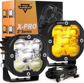 Zd000819-ve Auxbeam X-pro Series Led Pods Spot Flood Combo Reflector 3 Inch 80w 9600lm C2