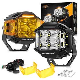 Zd000849-auto Auxbeam 4 Inch 92w Led Offroad Lights Work Spot Flood Combo For Jeep Atv Trucks F150