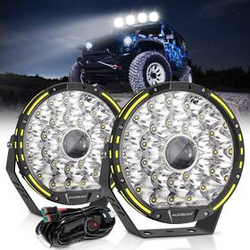 Zdap000675 Auxbeam 360-pro Series 9 Inch Round Off Road Lights 270w Led Driving