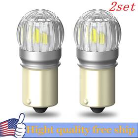2us6t Auxito Ba15s P21w 7506 7506l 1156 4x Car Globe 6 Led Brake Reverse Turn Stop Tail Light Bulb White 12v