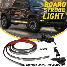 Bsd-1t2-1.5m Auxito Set Of 2 60 Inch Strobe Flashing Truck Lights Strip Led Running Board Bar Bsd-1t2-1.5m Auxito Set Of 2 60 Inch Strobe Flashing Truck Lights Strip Led Running Board Bar