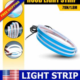 Jhgai-dgld18 Auxito White Dynamic Scan Up Start Kit Hoodbeam Car Hood Led Strip Meteor Light 1.8m Us