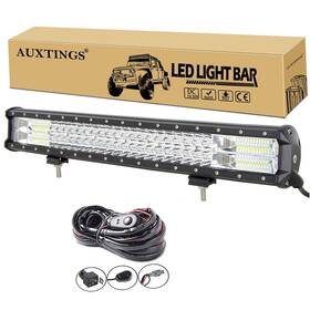Yy-02-7d-324-c Auxtings Lk 22 Inch 324w Led Light Bar Triple Row Spot Flood Combo Beam Off Road
