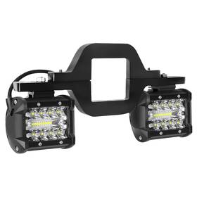 Am-4in-2pcs-thmb Avenemark 4 60w Led Work Light Pods 2 Pcs With 2.5 Towing Hitch Mount Br