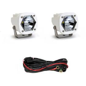 387801wt Baja Designs White S1 Clear Spot Led Auxiliary Lighting Kit With Toggle Harness