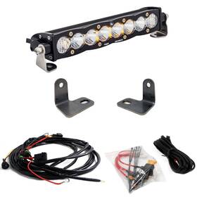 447073 Baja Designs S8 10 Inch Led Light Bar Kit Black For 16-18 Polaris Rzr Xp