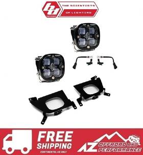 Ft19-ft22 Baja Designs 447528 Squadron Sae Led Fog Light Kit - Clear For Chevy Silverado