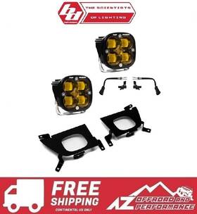 Ft19-ft22 Baja Designs 447529 Squadron Sae Led Fog Light Kit - Amber For Chevy Silverado