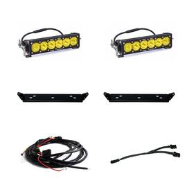 448064 Baja Designs Design 10 Inch Onx6 D/c Amber Behind Grill Kit For 21-23 Ford Raptor