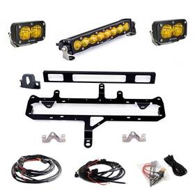 448263 Baja Designs S8 10 Inch /s2 Pro Trd Grille Conversion Kit For 24-25 Tacoma-amber