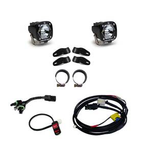 507096 Baja Designs Moto Universal S1 Spot Led Auxiliary Lighting Kit With Switch