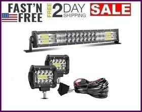 Barras 082781556211 Combo De Barra Luz Led Luces Off Road Jeep 4x4 Truck 22 Inch Camioneta Acceso
