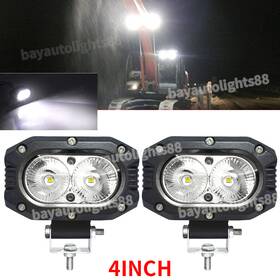 C14s Bayautolights88 2x 12v 24v 4ftft Led Work Light Pods Spot Truck Offroad Tractor Excavator Forklift