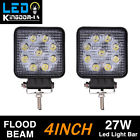 Be000362 Ledkingdomus Inch Square Led Work Light Bar Flood Offroad Driving