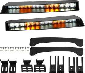 Bwp120423 Best Choice Emergency Strobe Lights Interior Upper Windshield Split Mount 29 Flash Patterns