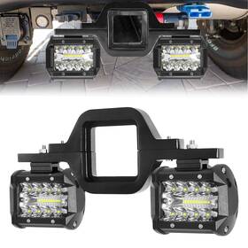 Bestzheyu 793610611710 Hitch Led Lightsebestauto 4 Inch Work Light Pods With 2.5 Towing Hit