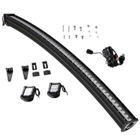 0lx1gn Bfo 50ftft 4 Inch 288w/18w Led Curved Light Bar Fog For Polaris Rzr Ace Ram