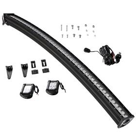 3b1y7c Bfo 1x 50ftft 288w Dual Row Led Light Bar And 2x 4inch 18w Fog For Toyota Tundra