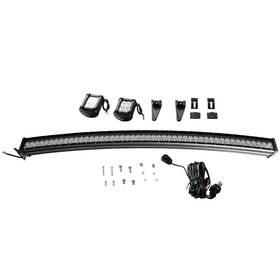 D5orza Bfo 50ftft 288w Curved Led Light Bar And 4inch Cube Fog For Polaris Rzr Ram