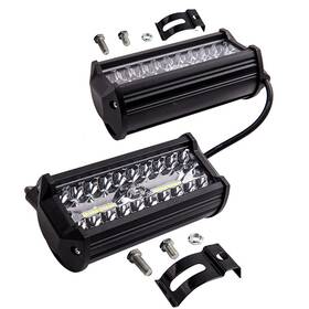 Jcr3xy Bfo 2x7inch Led Work Light 400w 6500k For Jeep Suv Atv Utv Truck Boat With Dc 9v-30v