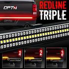 Bhbazukazind3731 Redline Triple Led Tailgate Light Bar Sequential Amber Turn Signal