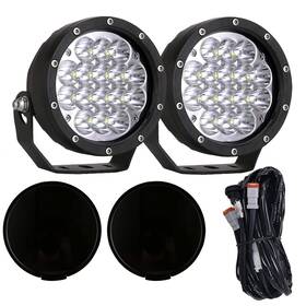 Lb5in-round Biglion.x Pair 160w 5 Inch Round Led 5inch White 6000k Driving Lights