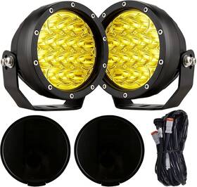 Ol-5005yellow Biglion.x 5inch 160w Round Offroad Lights 18800lm Led Amber Fog Yellow