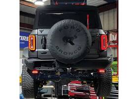202-202-frd-brn-red Bmc Lights For 20-23 Ford Bronco Slim Halo Rigid Sr-l 4 Inch Light Bar Kit Red