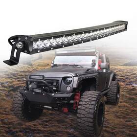 Bmpug 745695312372 Led Light Bar 20inch Curved 90w Single Row Spot Flood Combo 3d Driving Fog L