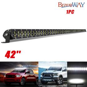 126wsm Braveway 240whm Dual Row 42 Inch Led Light Bar Spot Combo Offroad Suv 4wd Ute For Jeep Ford 40