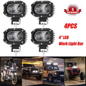 Braveway 760956389573 4pc 4 Inch Led Work Light Bar Spot Pod Fog Offroad Ute Atv Suv Truck Driving Lamp