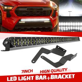 Ft-003 Braveway 9620a Dual Row 32ftft Led Light Bar Bumper Mount Brackets For Toyota Tacoma 2016-2023