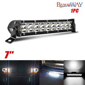 9620zzlmsajvbfhfruefytt Braveway 7 Inch 600w Led Work Light Bar Flood Spot Combo Fog Lamp Truck Offroad Driving
