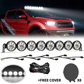 Bt000188 Braveway 42 Inch Linkable Spotlight Laser Led Driving Light Bar Offroad 4x4 Suv Utv Truck