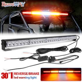 Utv-rsl-g10-rywgr Braveway 30 Inch Rear Chase Led Light Bar With Reverse Brake For Utv Atv Offroad