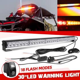 Utv-rsl-g4-rywbr Braveway 30 Inch Offroad Rear Chase Led Light Bar Warning Brake Reverse For Utv Atv