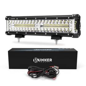 Bunker Indust 731889055903 T Side Shooter Led Light Pods Wiring Harness Kit 1 Pcs 12 Inch Spot Flood
