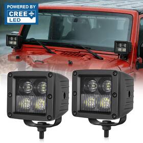 Buy-01-wl0515c Buymoremoreshop 2pc 3 Inch Cree Led Work Light Cube Pods Combo Offroad Driving Fog Suv 4wd Truck Atv
