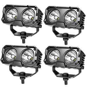 Buymoremoreshop Buy-hwls0220 4pc 4 Inch Led Cube Pods Work Lights Fog Spot Driving Lamp Off Road Atv 4wd Suv 3.5