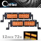 C10b288001 Led Amber Emergency Light Bars Offroad Bumper Fog 659514665849