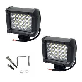 4575780046 Cadorrw 2pcs 4 Inch 72w 24 Led Work Light Bar Driving Spot Beam Suv Atv
