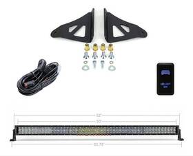 Cr2462 Cali Raised Light Bar Led 52 Inch Length 100 5d Optic Osram 5 Watt
