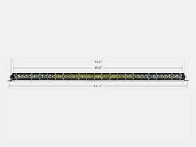 Cr2316 Cali Raised Led 42 Slim Single Row Bar Amber