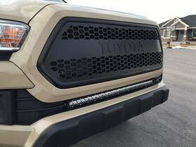 Cali Raised Led Cr2846 32 Inch Bumper Light Bar Kit Blue Tall For 16-21 Tacoma
