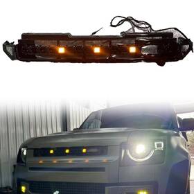 At21002002 Car-wholesale2019 For 2020-25 Defender 90 110 130 Octa Style Front Grille With Led Drl Light Yellow