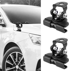 Jia-2412 Carleef 2pcs Car Led Light Bar Mounting Brackets With Hex Wrenches Adjustable Black
