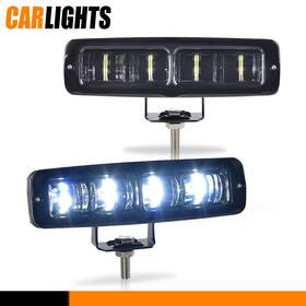 C-02flb0002abk Carlights Bar Spot Pods Fog Lamps Offroad Truck Suv Atv 12/24v 2pcs 6inch Led Work Lights
