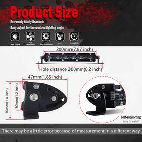 9610zashfn365989346 Carmodificationclub 6d Slim Led Light Bar 8 Inch 14 20 26 32 38 44 50 Flood Spot Combo Atv 4wd