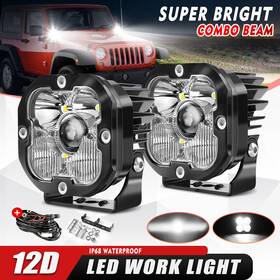 Cmb-l030 Carmodificationclub 2pcs 3 Inch Led Pods Laser Fog Light Bar Spot Flood Driving For Jeep Offroad Suv 4wd